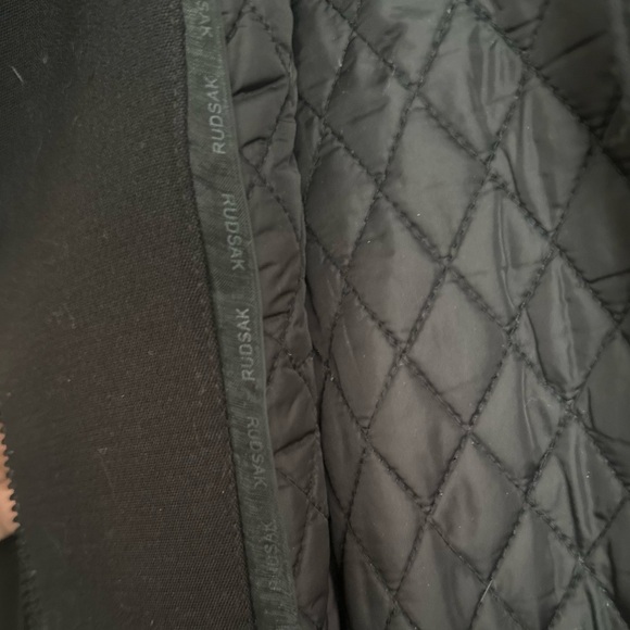 Rudsak FITTED leather PARKA jacket trench l - Picture 7 of 12